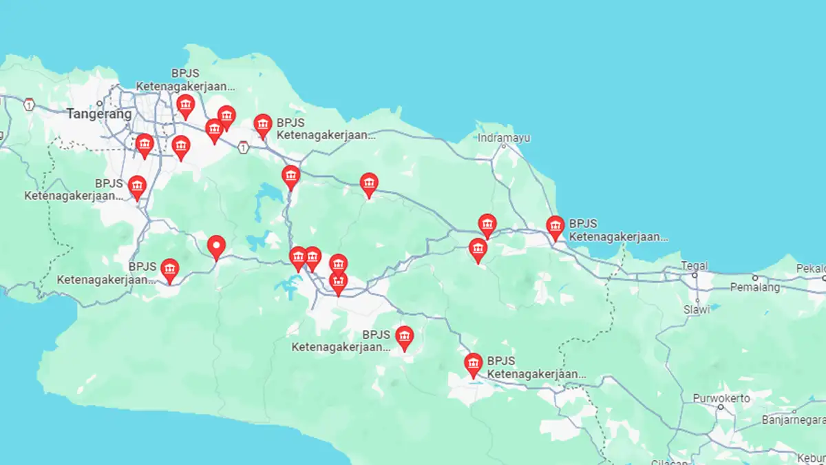Lokasi BPJS Ketenagakerjaan Jawa Barat