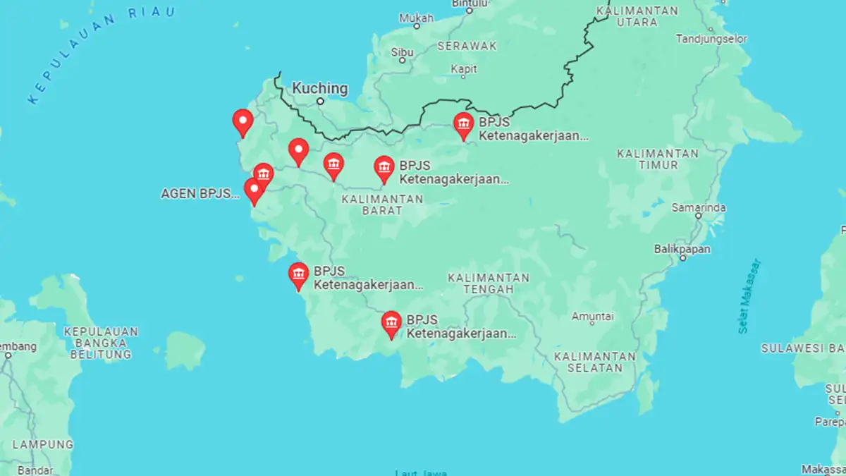 Lokasi BPJS Ketenagakerjaan Kalimantan Barat