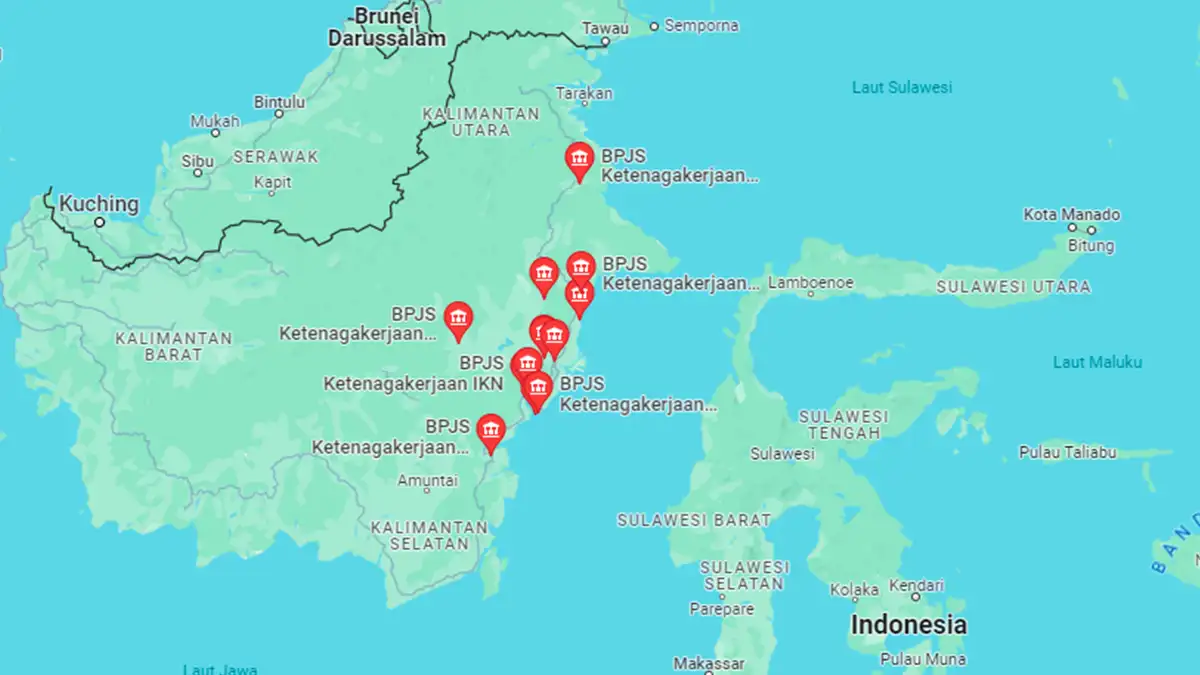 Lokasi BPJS Ketenagakerjaan Kalimantan Timur