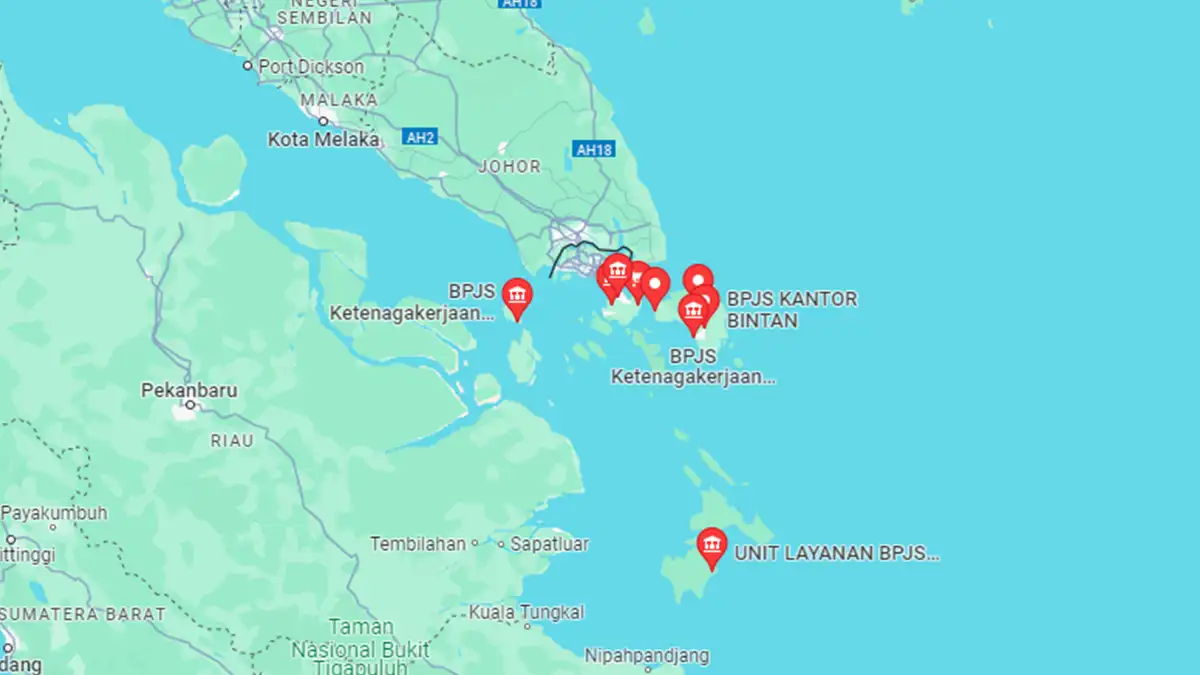 Lokasi BPJS Ketenagakerjaan Kepulauan Riau