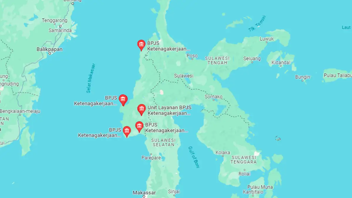 Lokasi BPJS Ketenagakerjaan Sulawesi Barat