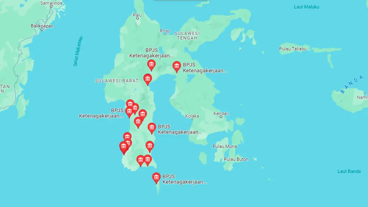 Lokasi BPJS Ketenagakerjaan Sulawesi Tenggara